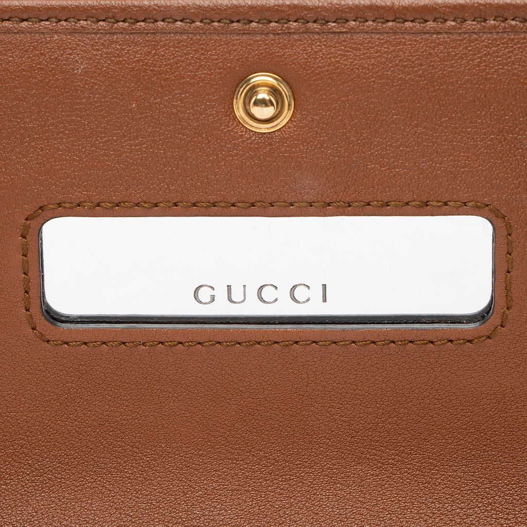 Gucci Leather Bamboo Diana Chain Wallet (SHF-bkBLXN)