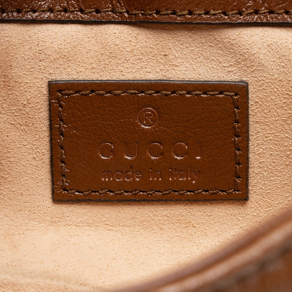 Gucci Diagonal Matelasse Leather GG Marmont Mini Flap Bag