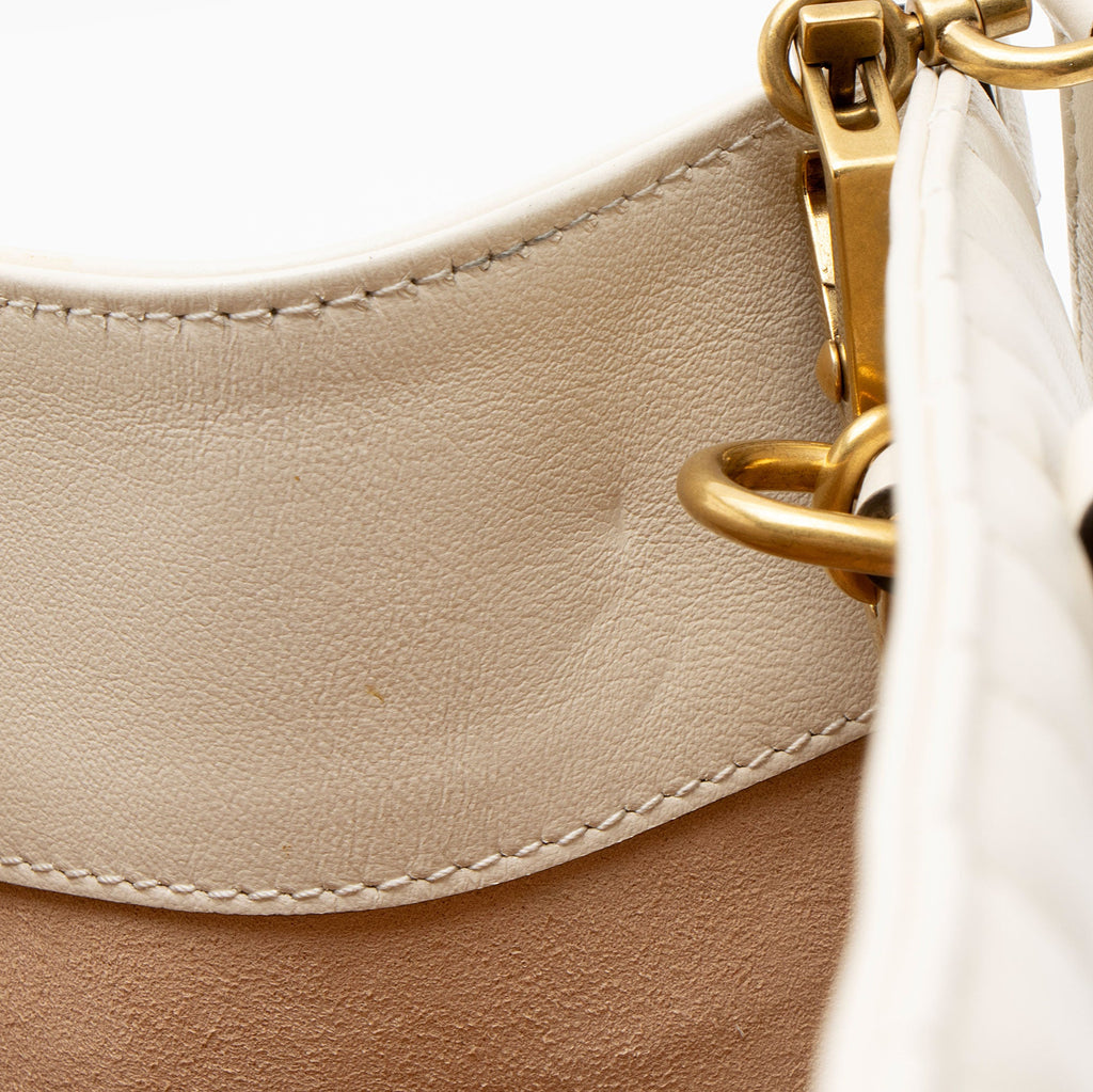 Gucci Diagonal Matelasse Leather GG Marmont Tote