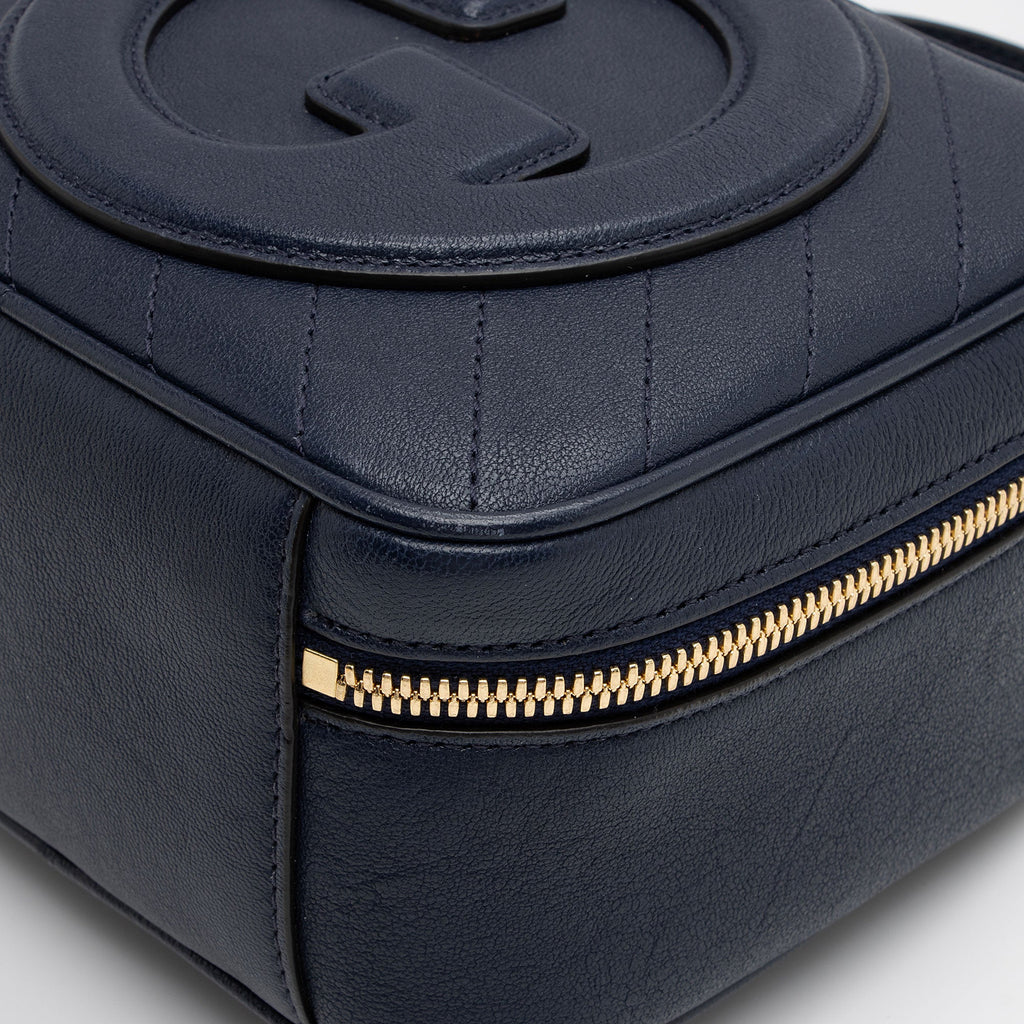Gucci Diagonal Stitched Calfskin Blondie Top Handle (SHF-XClOQA)