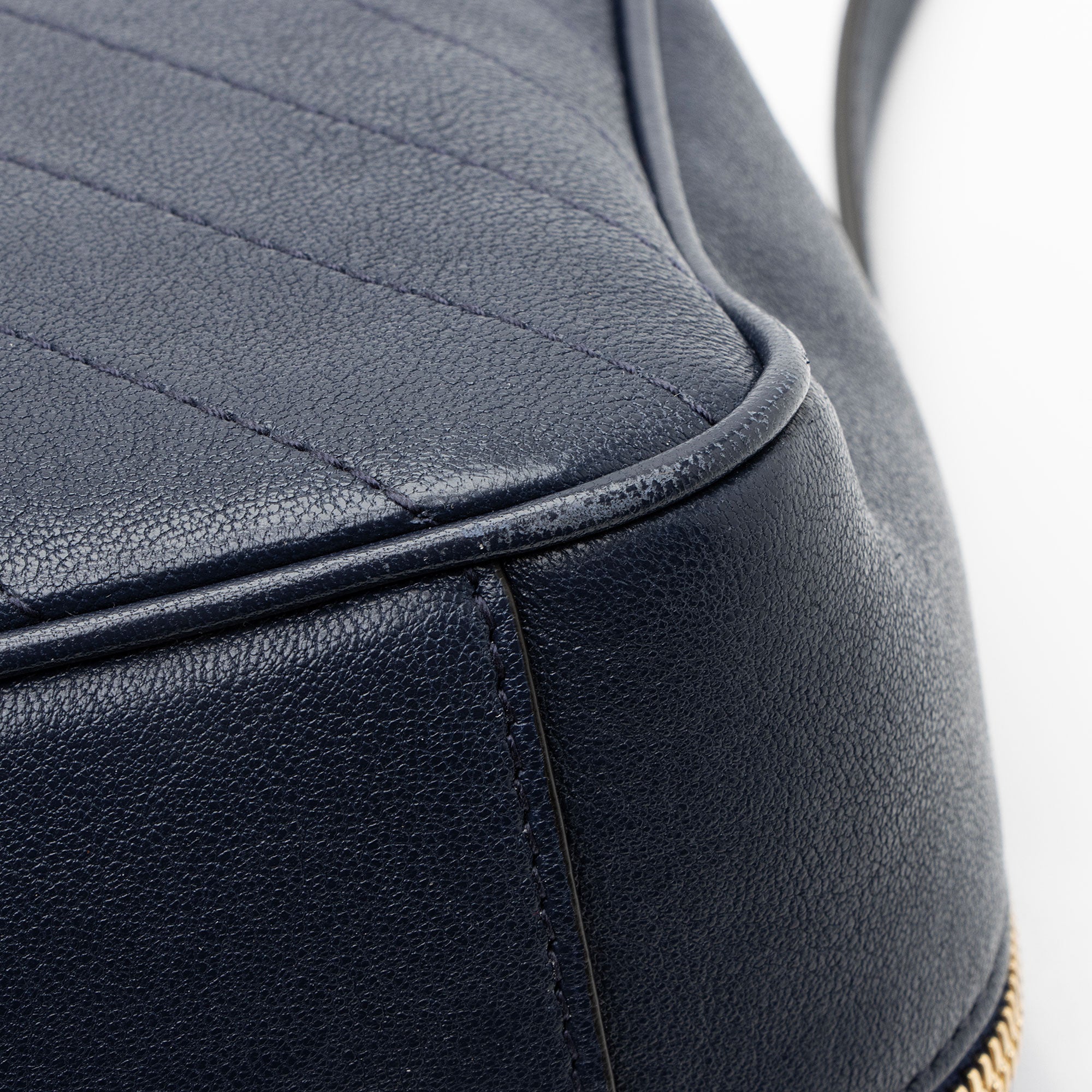 Gucci Diagonal Stitched Calfskin Blondie Top Handle