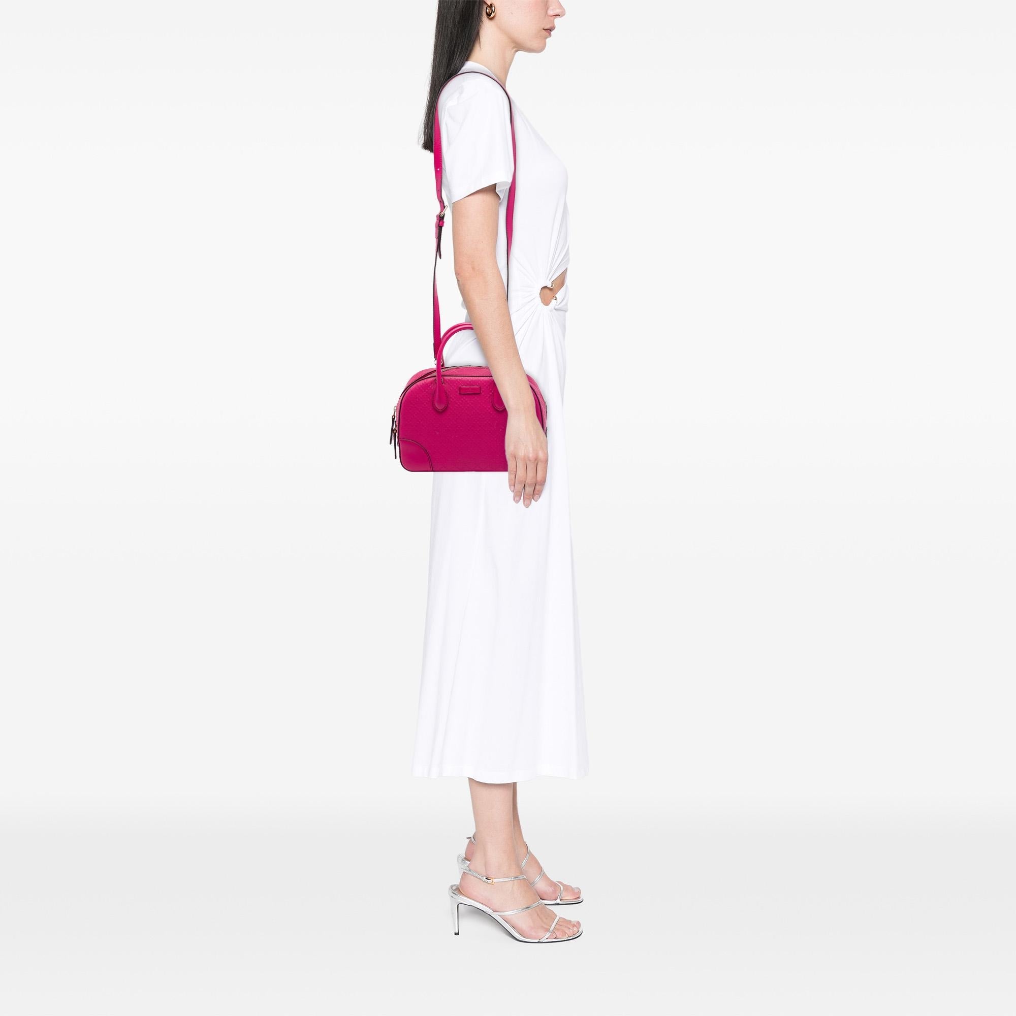 Gucci Diamante Bright Calfskin Satchel