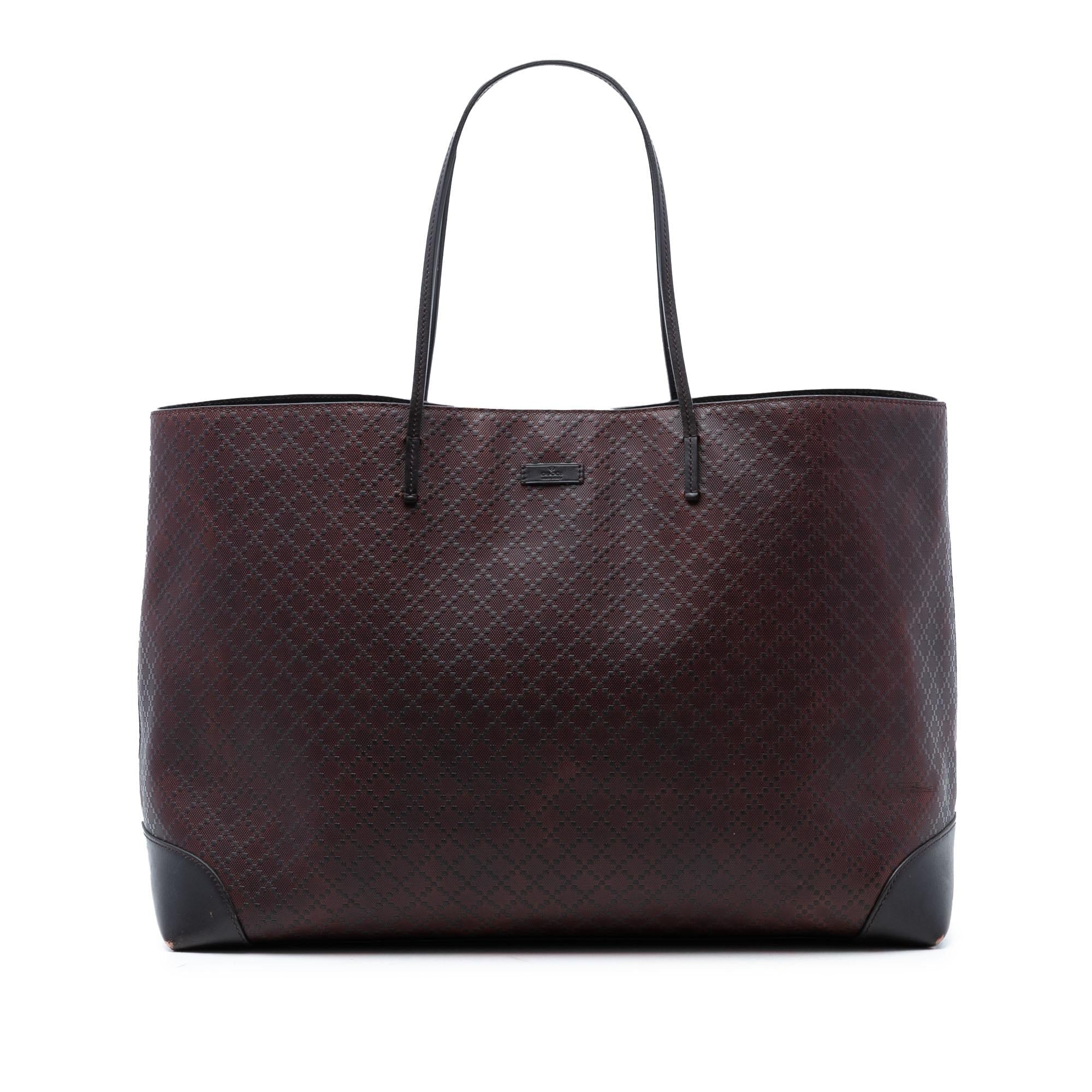 Gucci Diamante Bright Leather Hilary Lux Tote