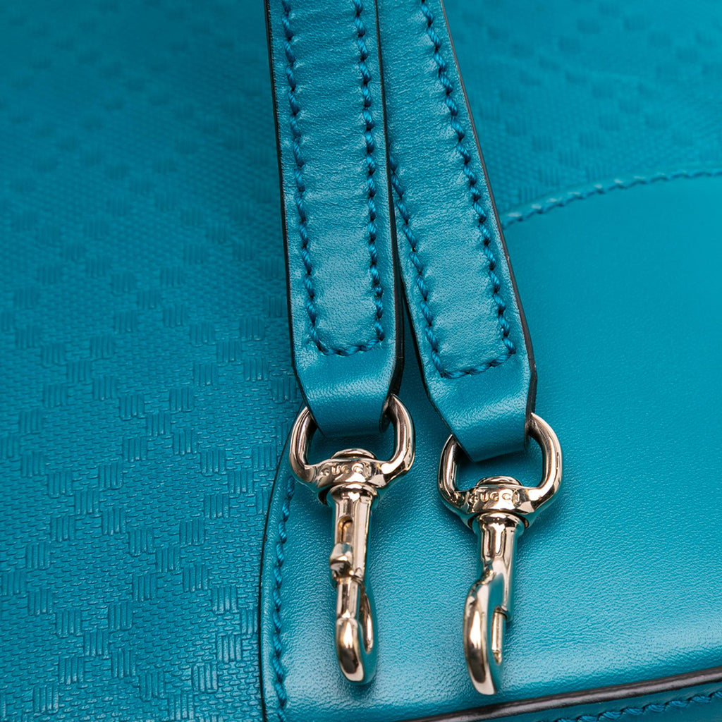 Gucci Diamante Bright Leather Satchel