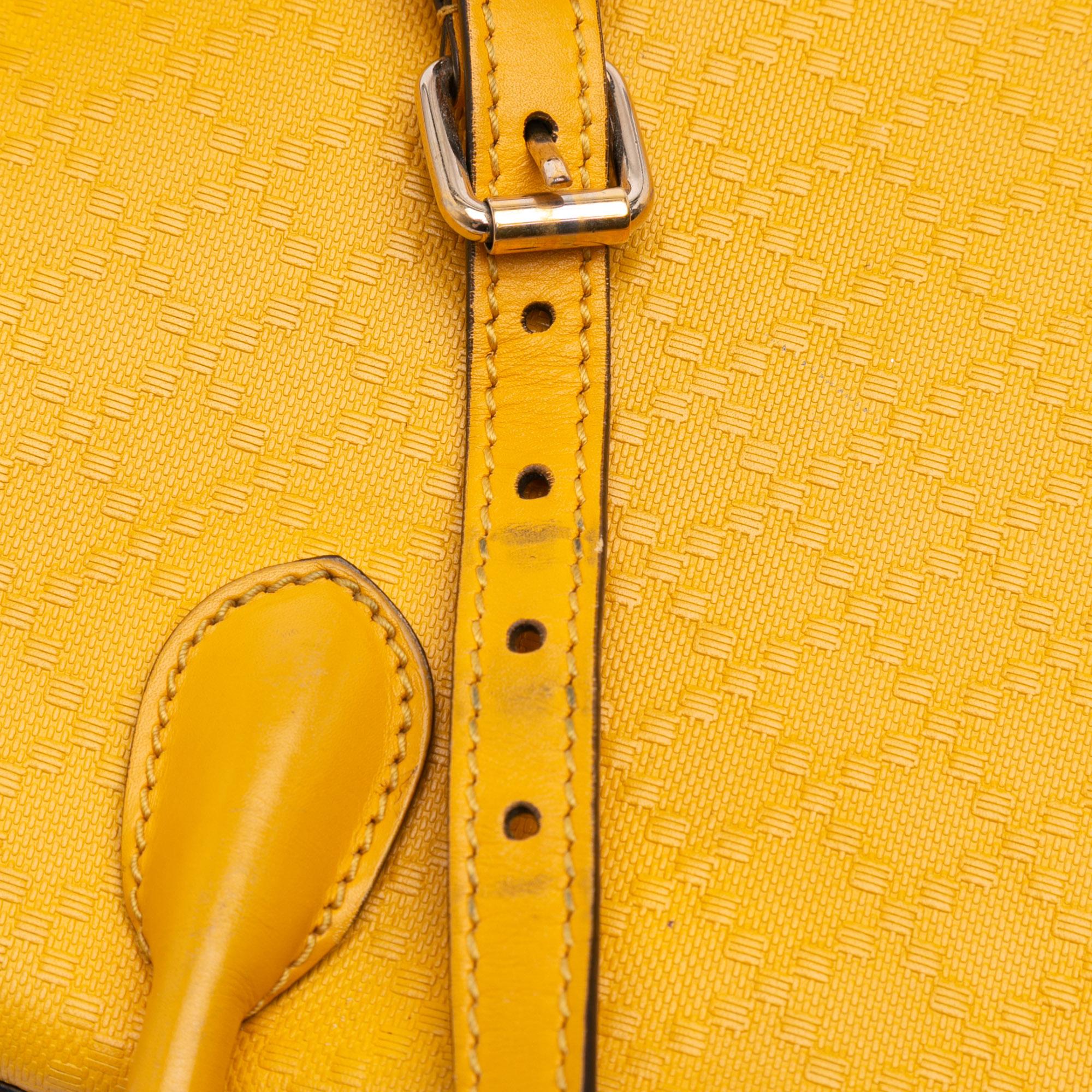 Gucci Diamante Bright Leather Satchel