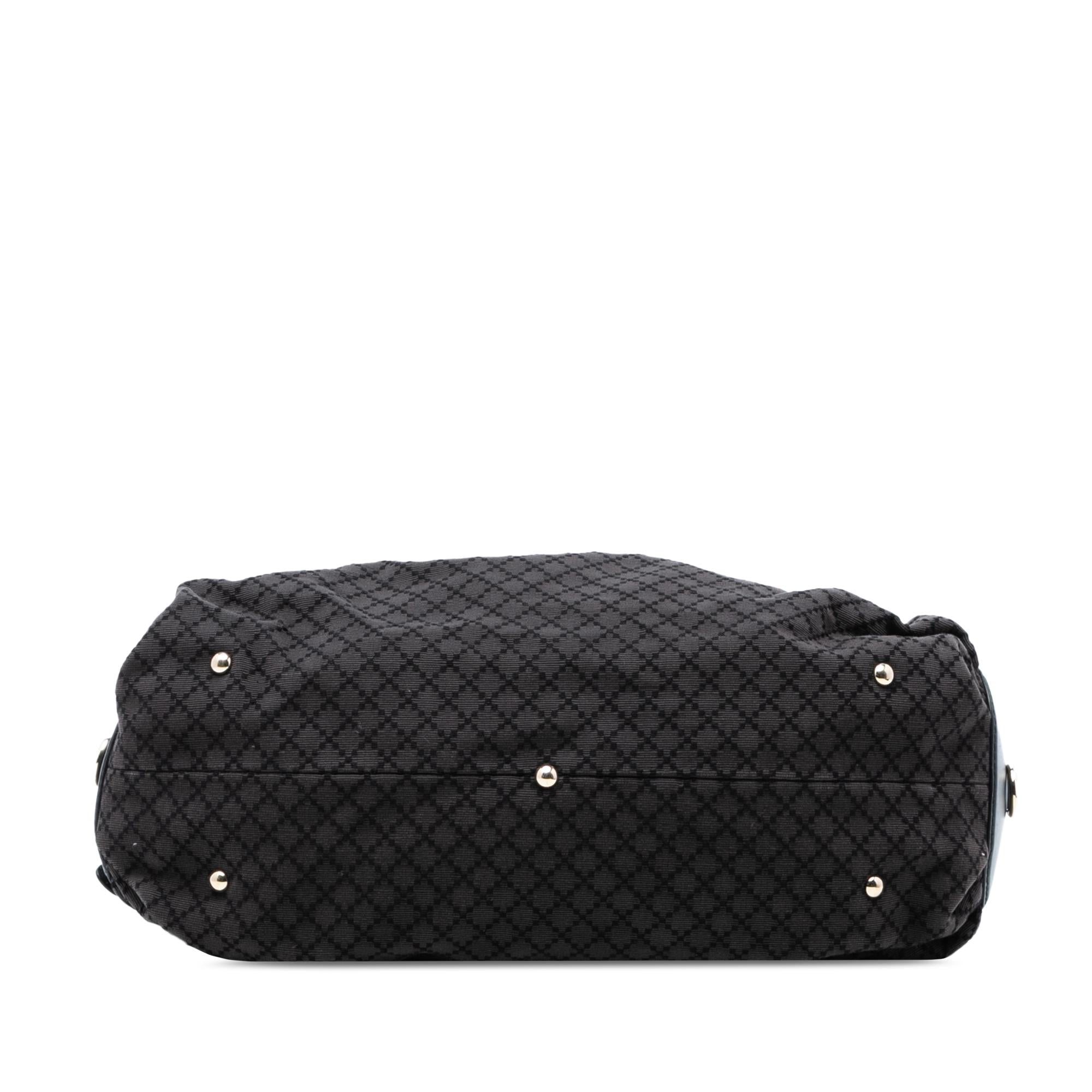 Gucci Diamante Canvas Bridle Satchel