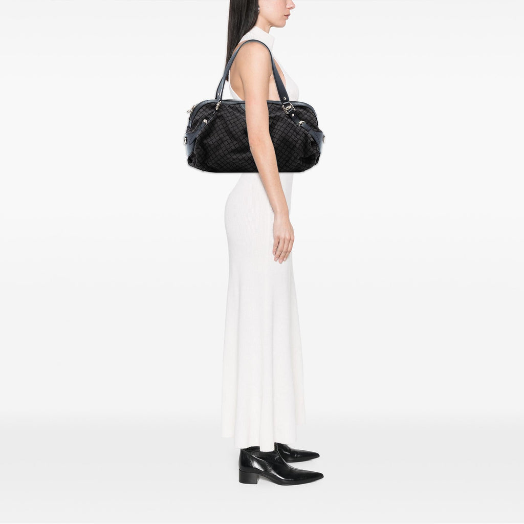 Gucci Diamante Canvas Bridle Satchel