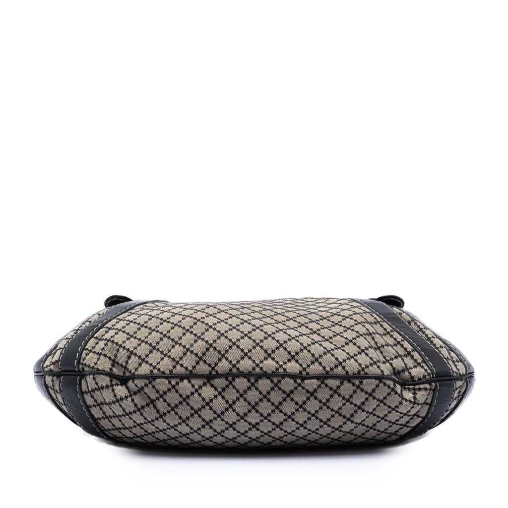 Gucci Diamante Canvas Crest Boule Hobo