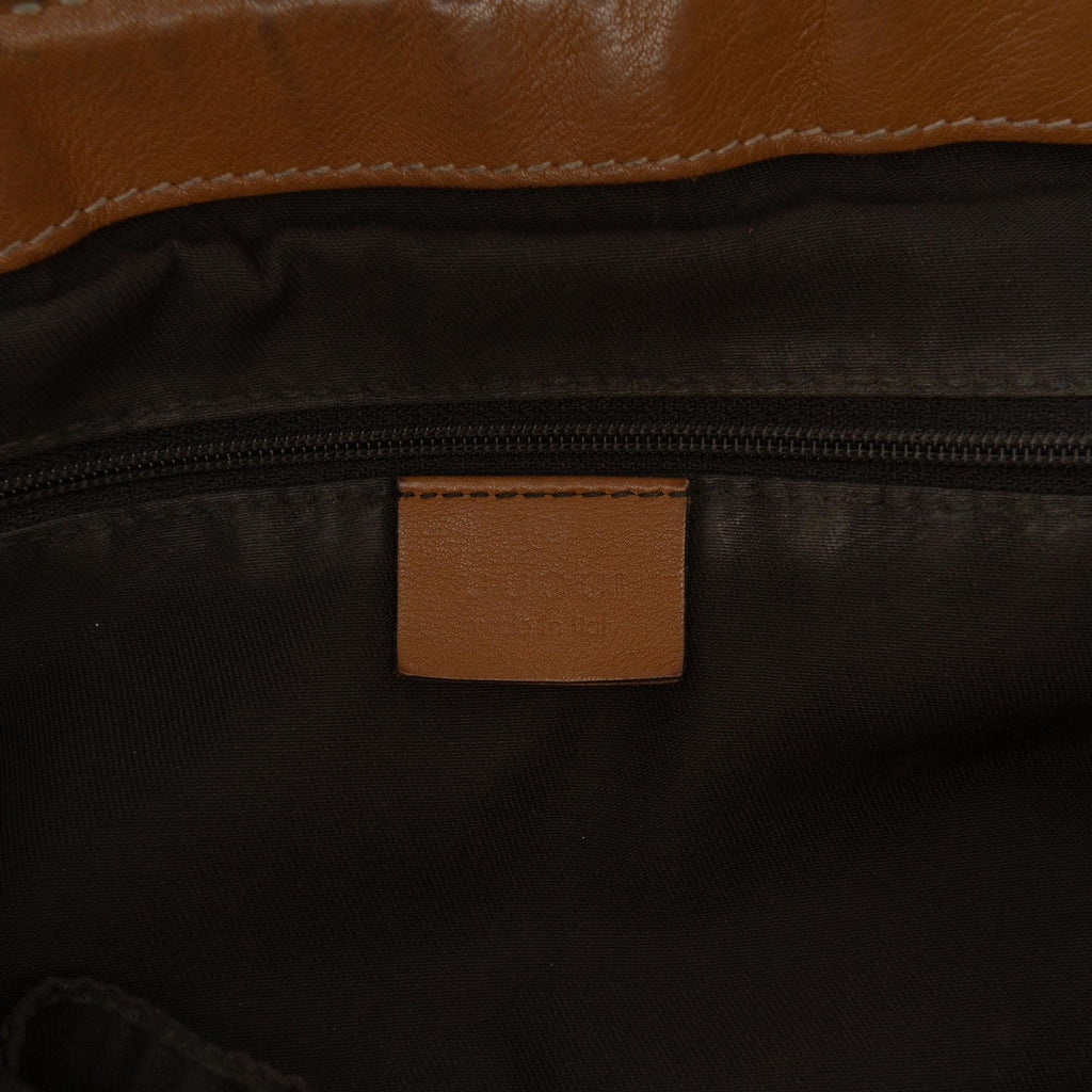 Gucci Diamante Canvas Sukey Satchel