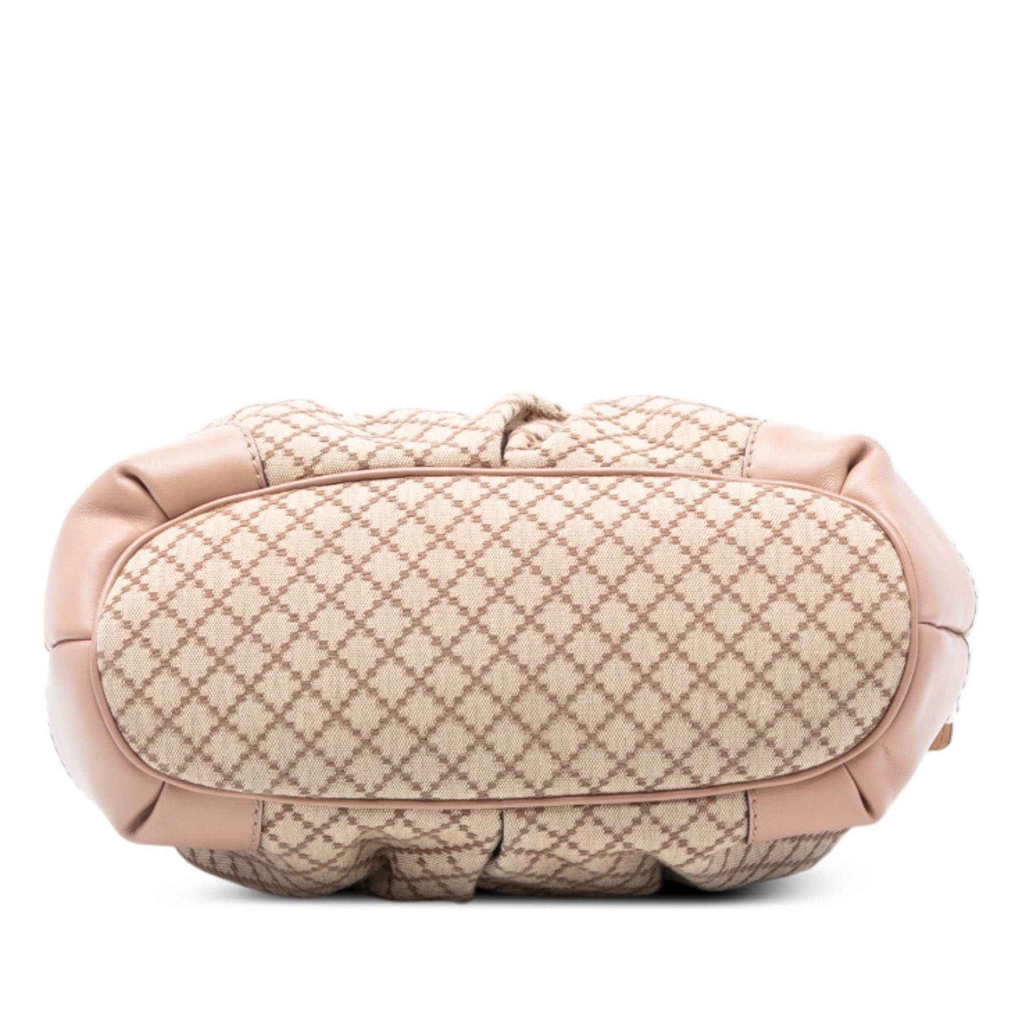 Gucci Diamante Canvas Sukey Satchel