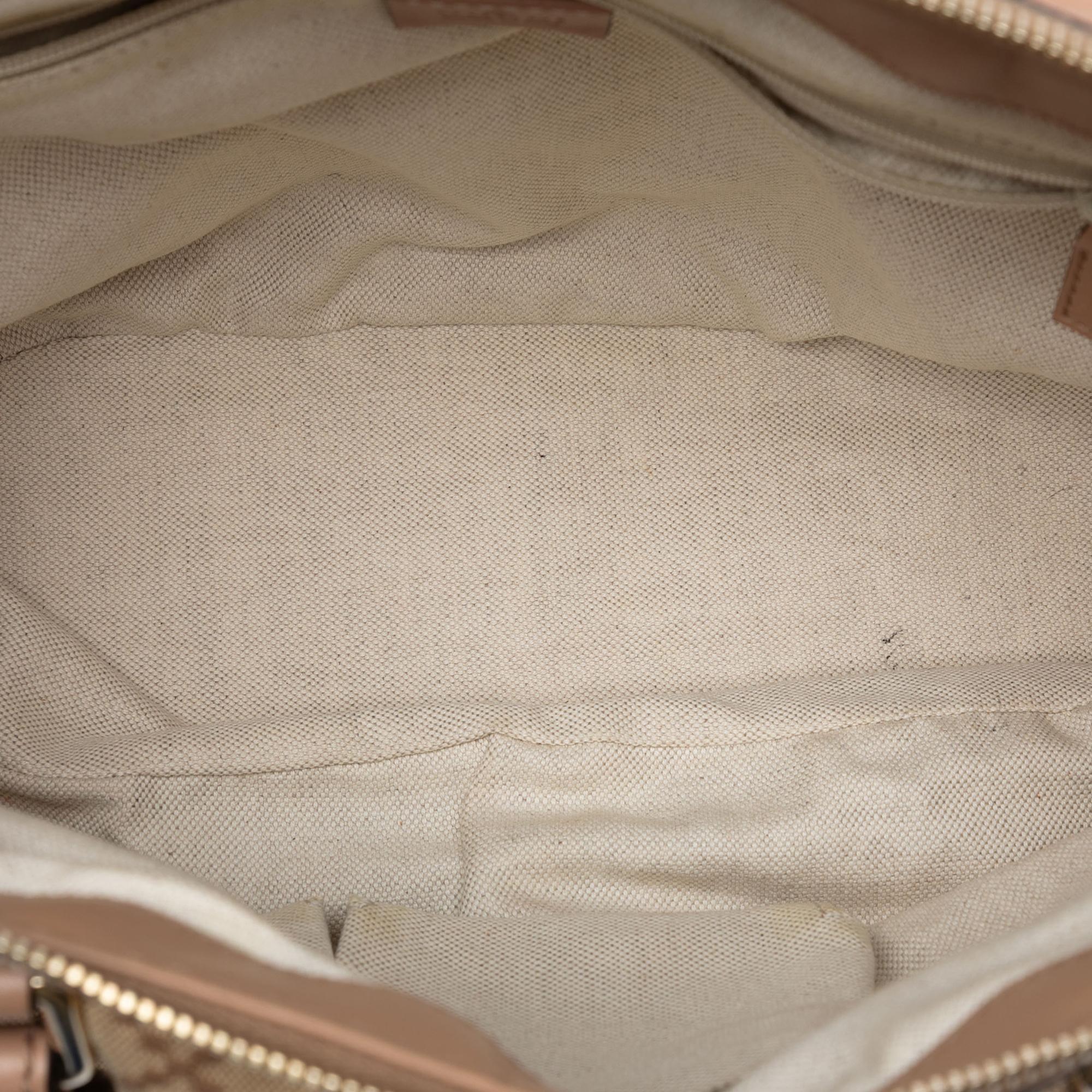 Gucci Diamante Canvas Sukey Satchel