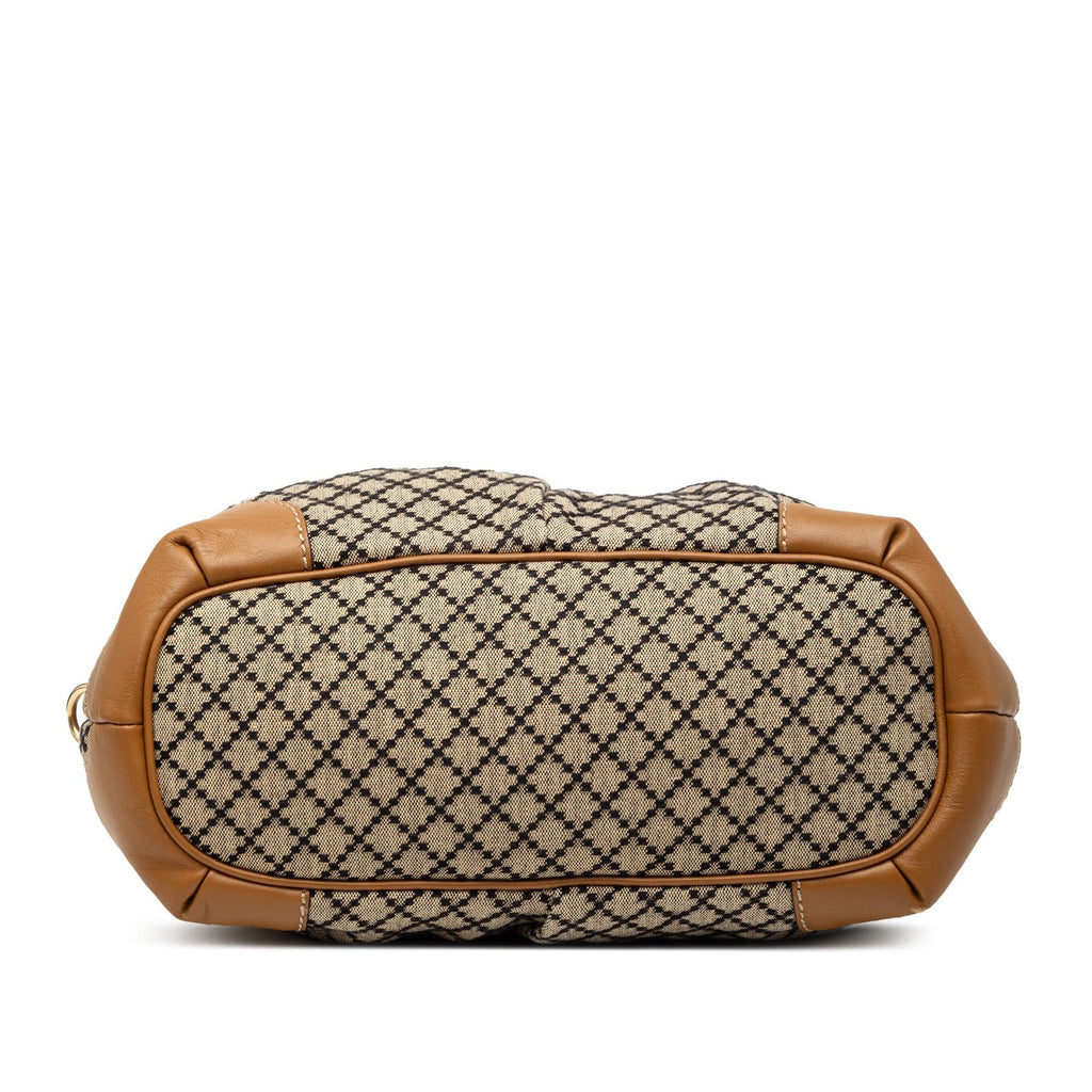 Gucci Diamante Canvas Sukey Satchel