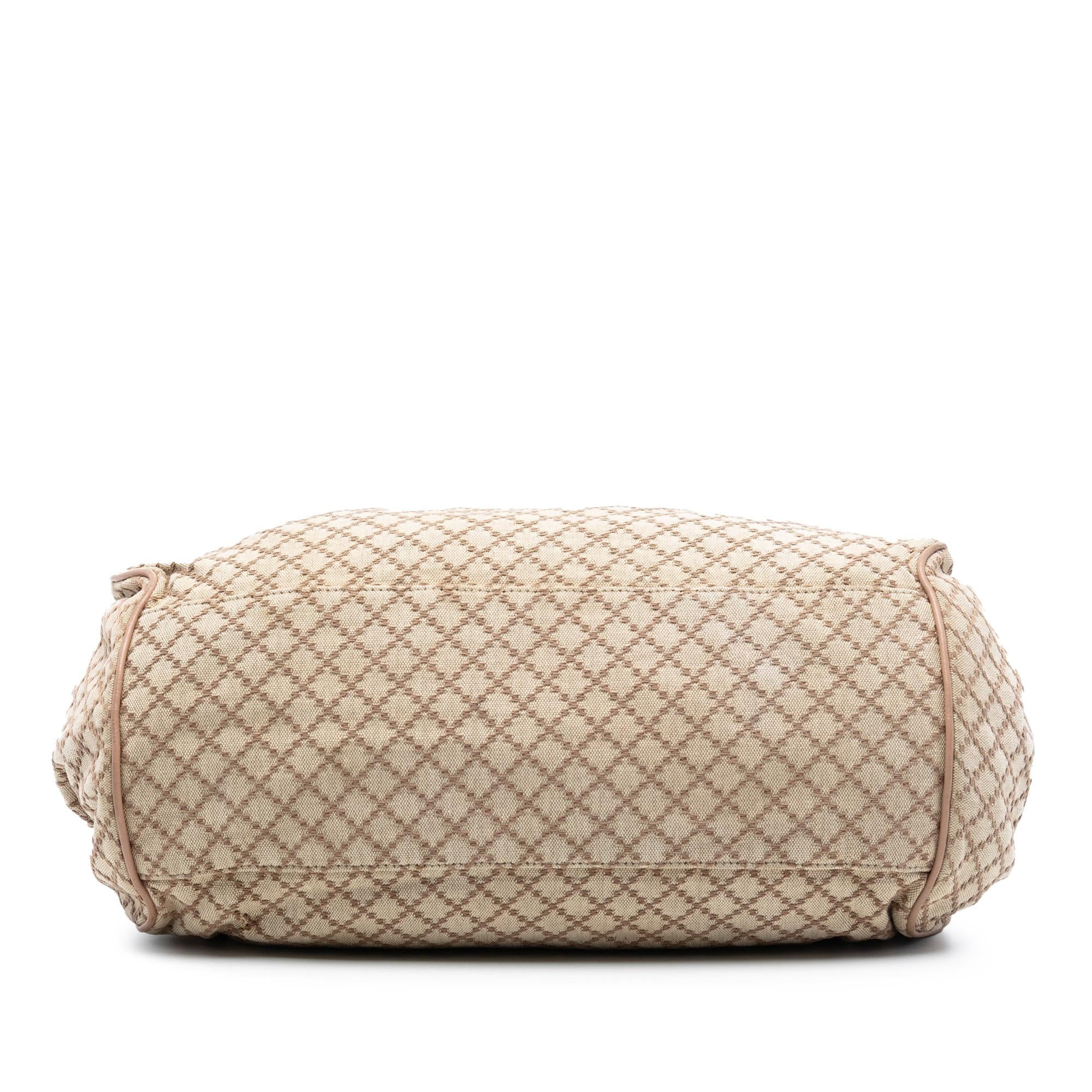 Gucci Diamante Canvas Sukey Satchel