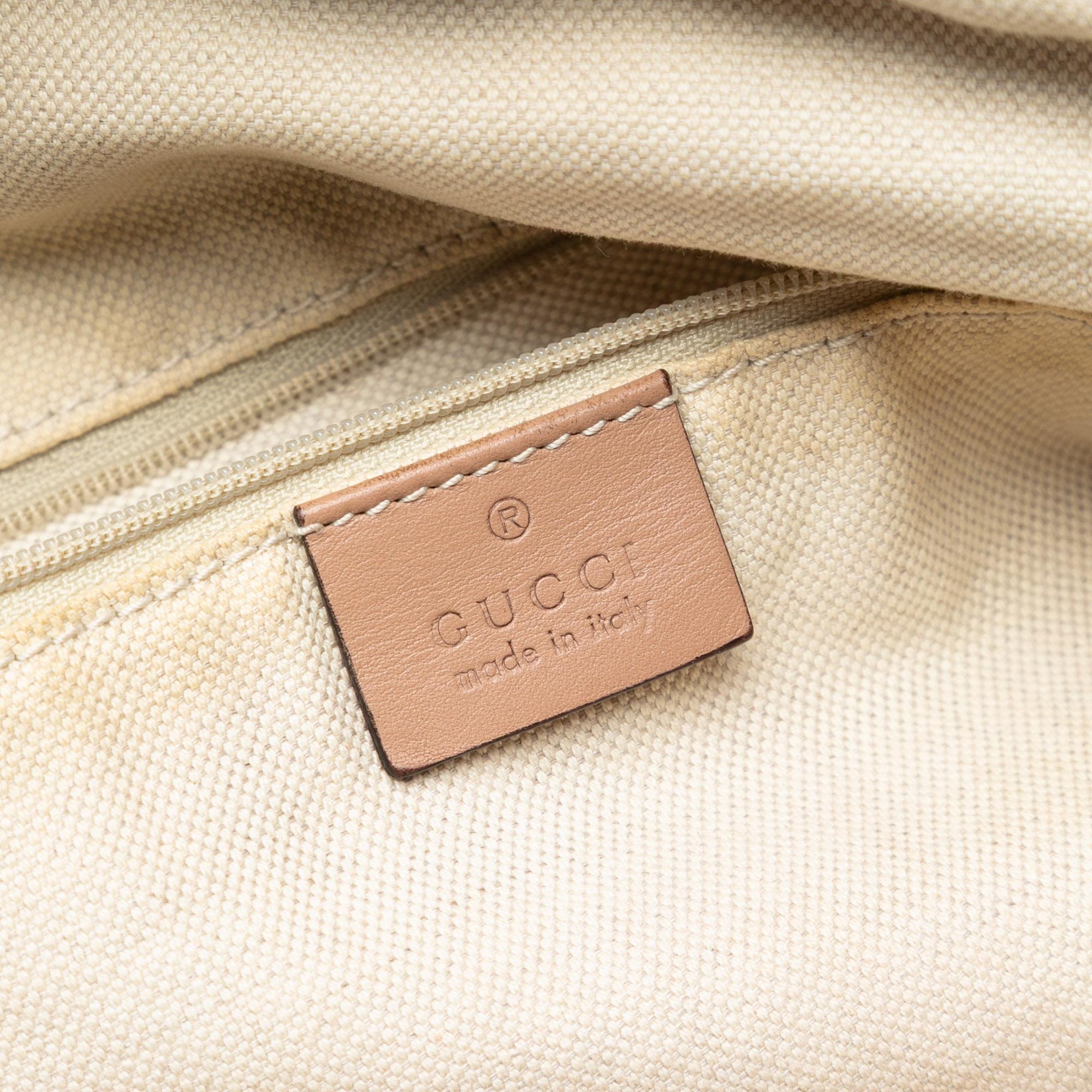Gucci Diamante Canvas Sukey Satchel