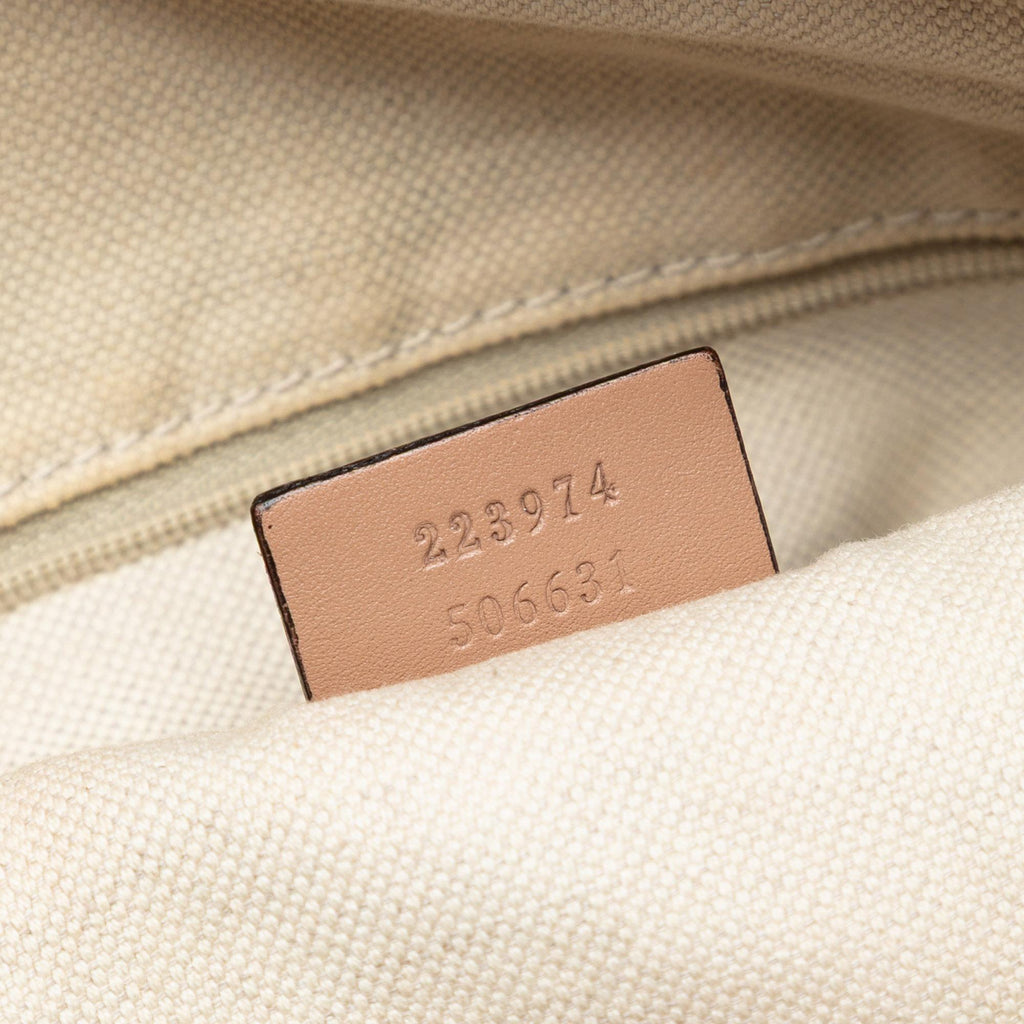Gucci Diamante Canvas Sukey Satchel