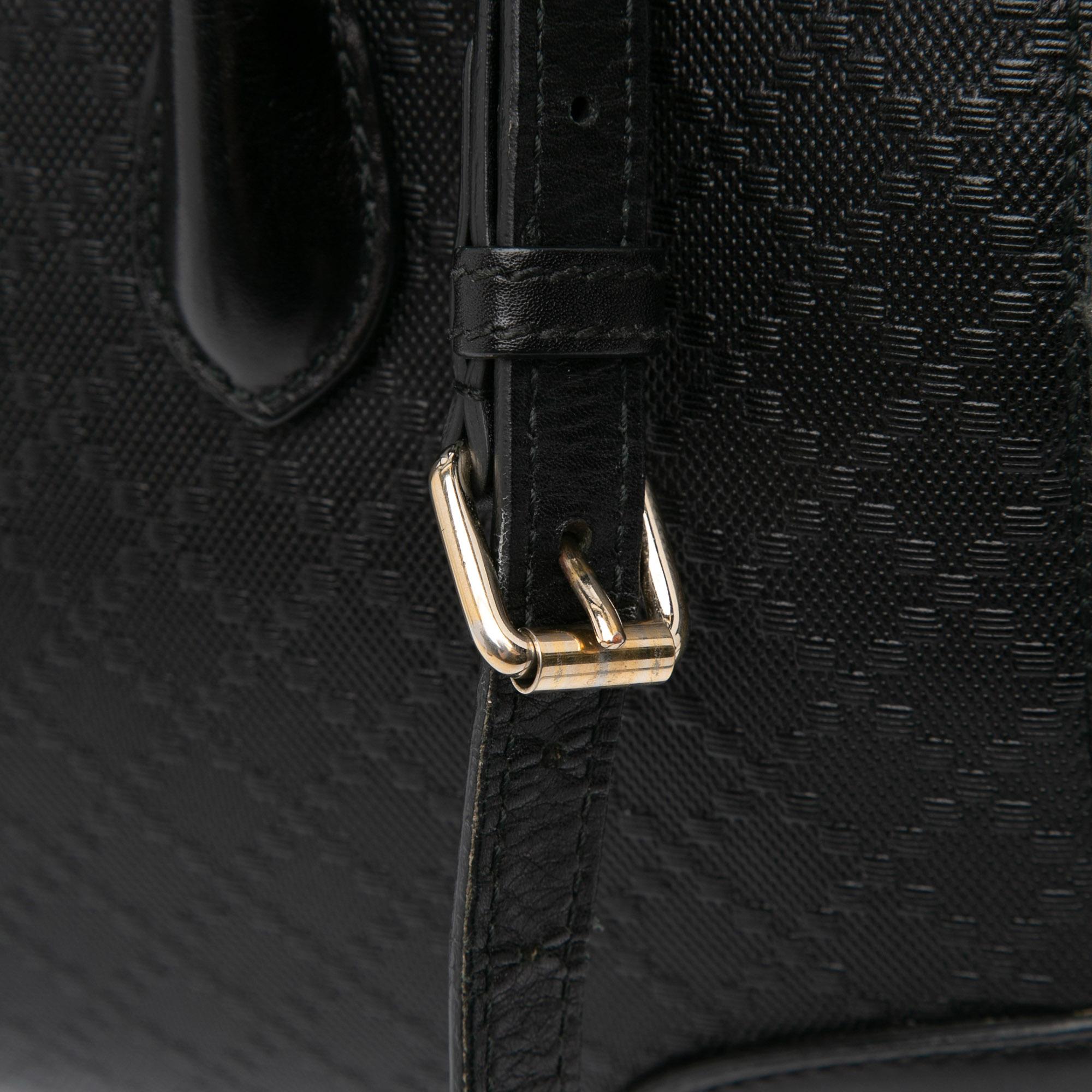 Gucci Diamante Leather Boston Bag
