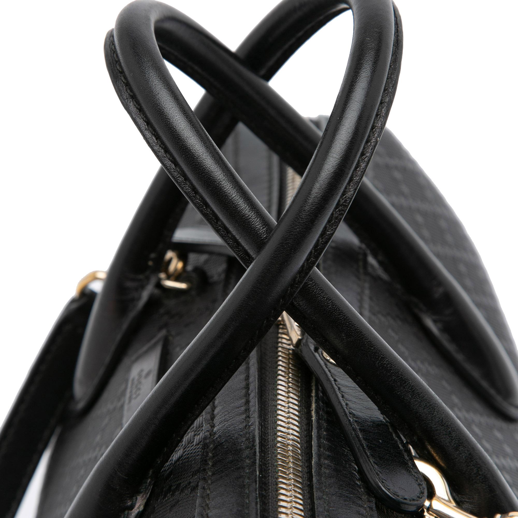 Gucci Diamante Leather Boston Bag