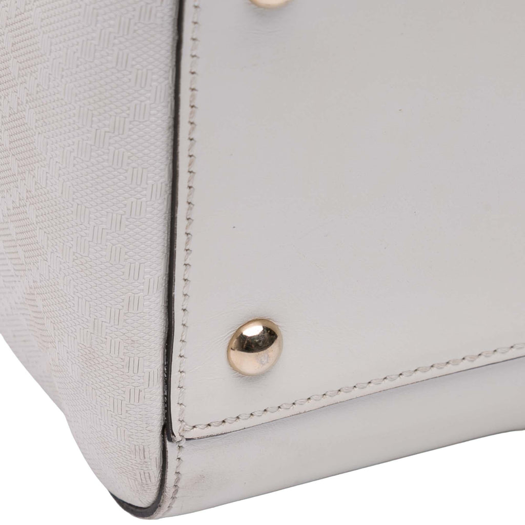 Gucci Diamante Leather Boston Bag