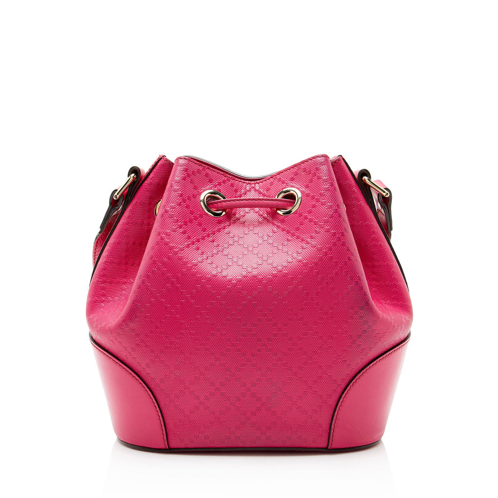 Gucci Diamante Leather Bright Bucket Bag