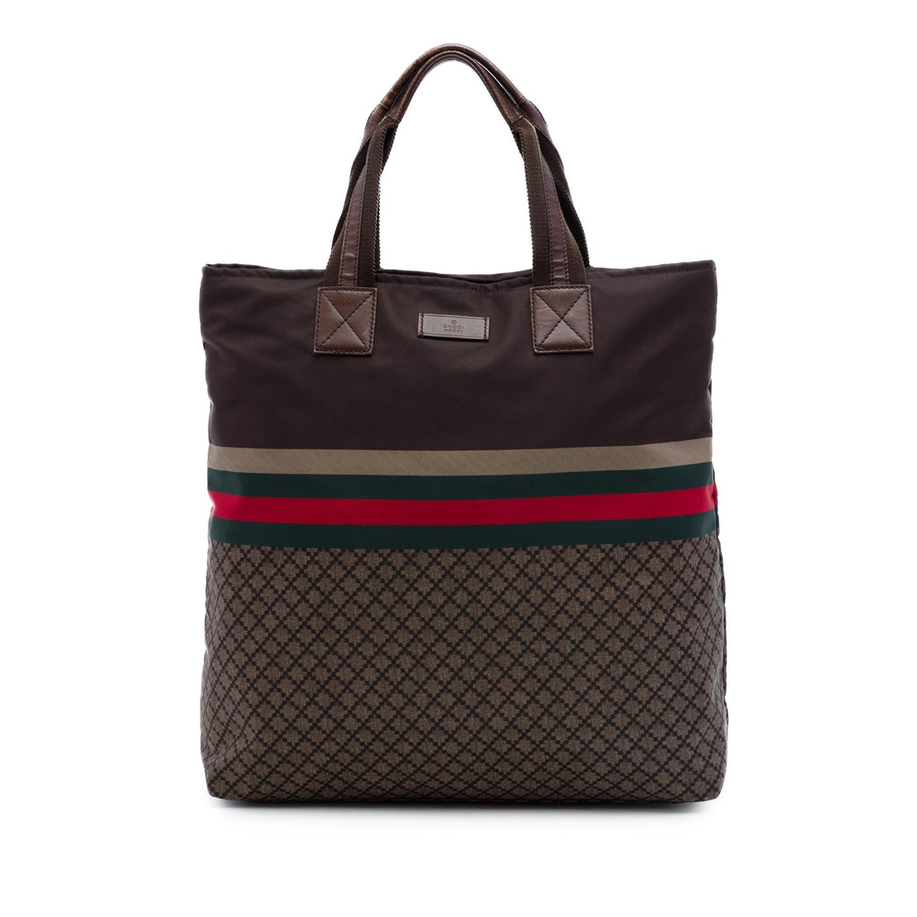 Gucci Diamante Nylon Web Tote