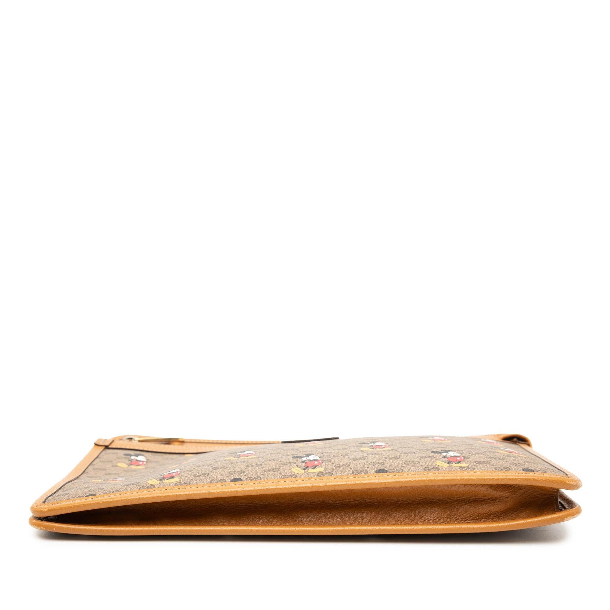 Gucci Disney Micro GG Supreme Mickey Mouse Clutch