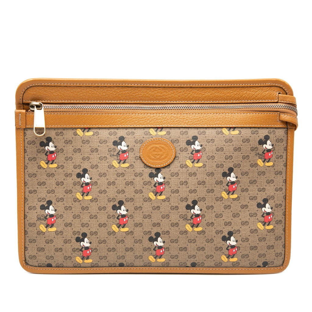 Gucci Disney Micro GG Supreme Mickey Mouse Clutch