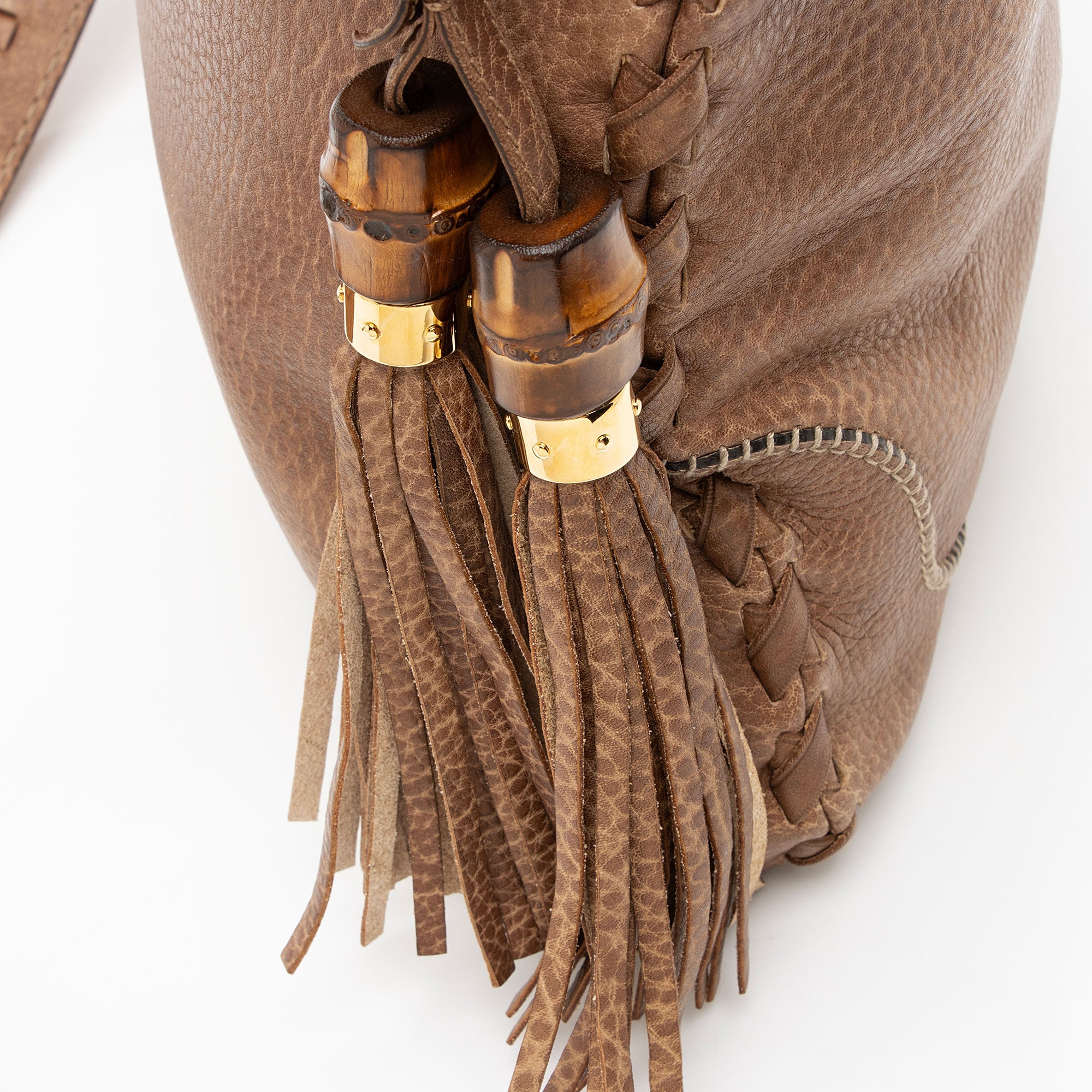 Gucci Distressed Leather New Jackie Large Hobo