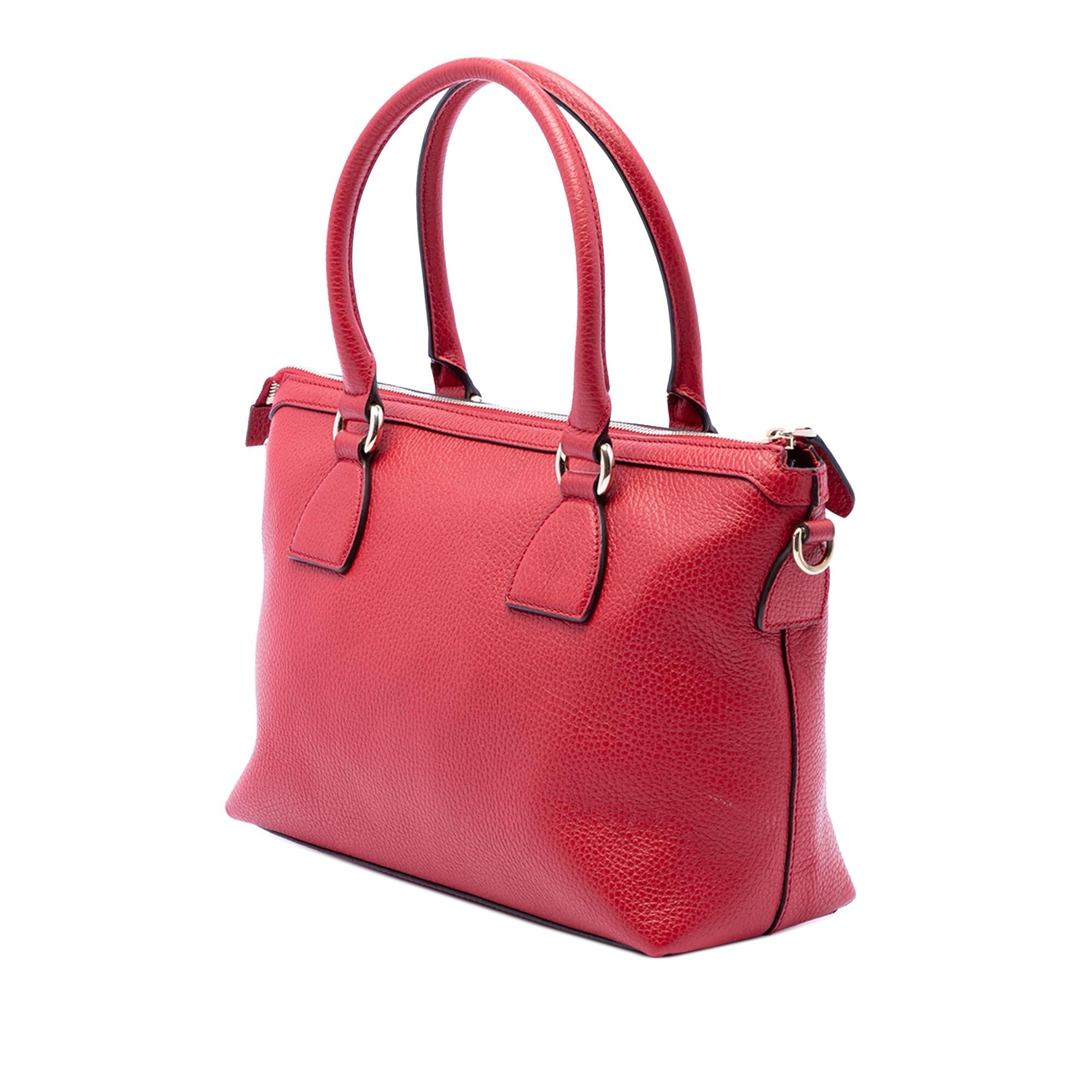 Gucci Dollar Calfskin GG Charm Satchel