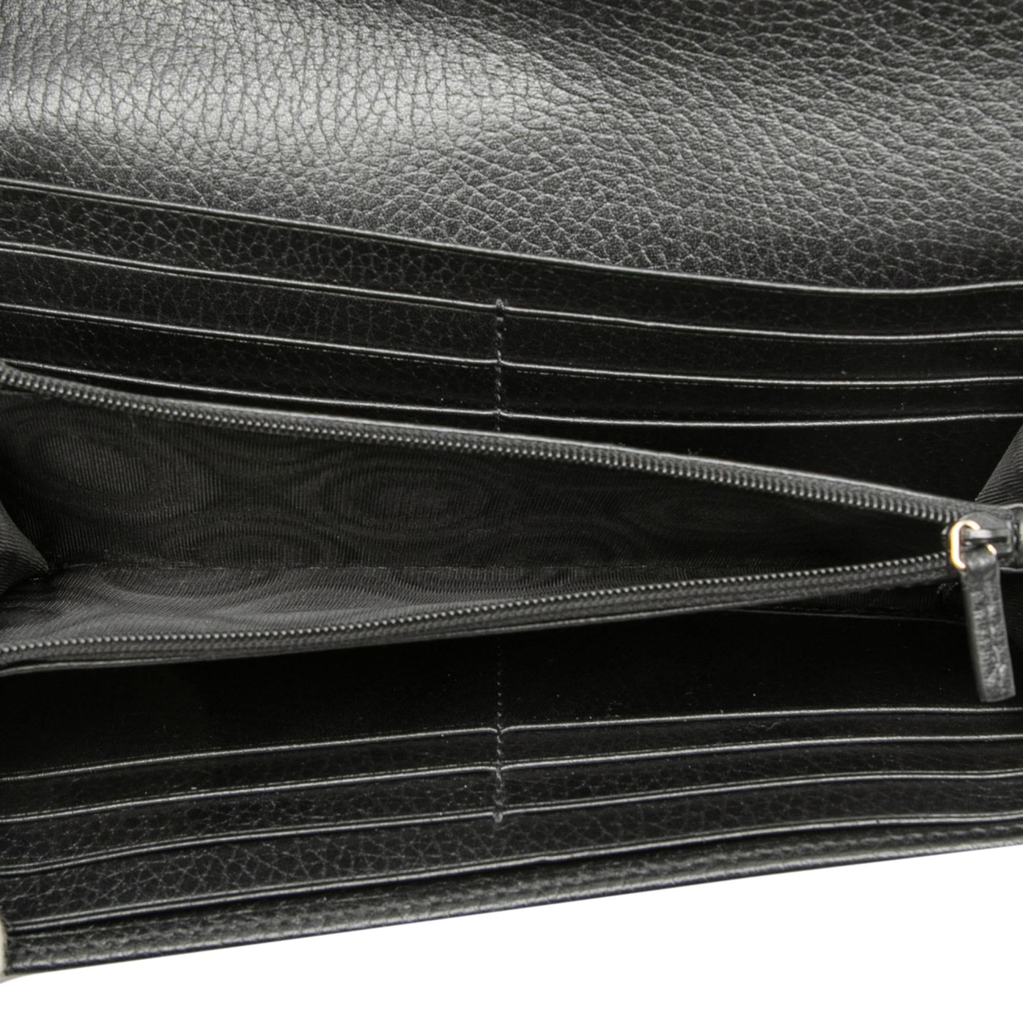 Gucci Dollar Calfskin Interlocking G Continental Wallet