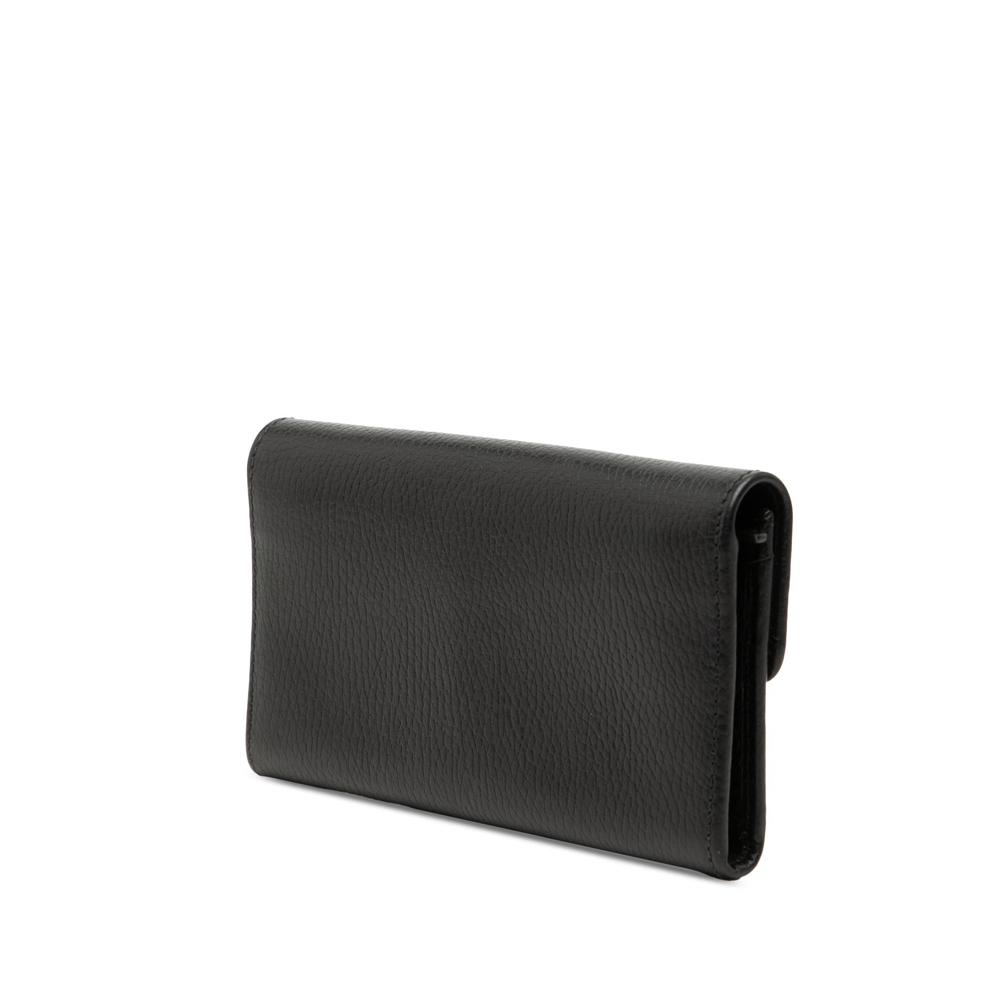 Gucci Dollar Calfskin Interlocking G Continental Wallet