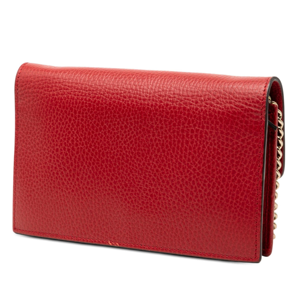 Gucci Dollar Calfskin Interlocking G Wallet on Chain