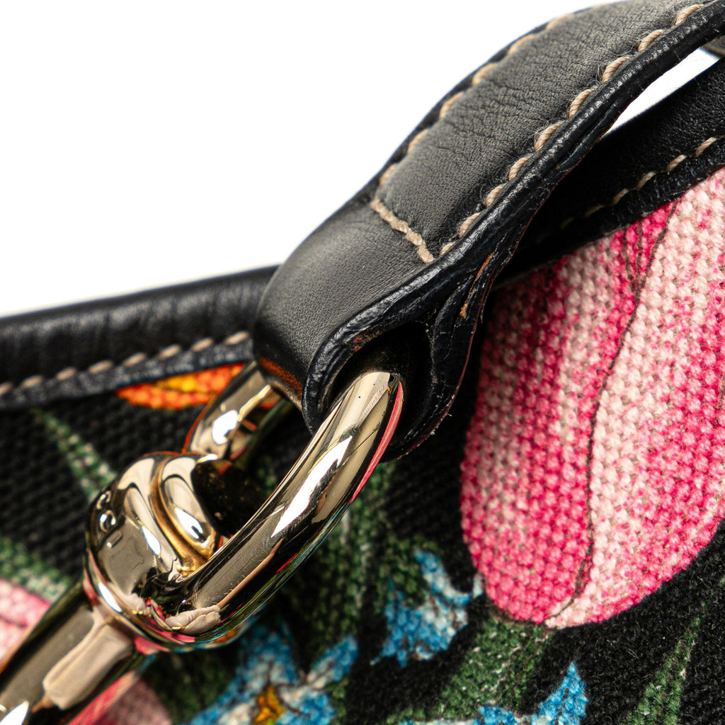 Gucci Flora Canvas Jackie O Bouvier (SHG-N0nf1j)