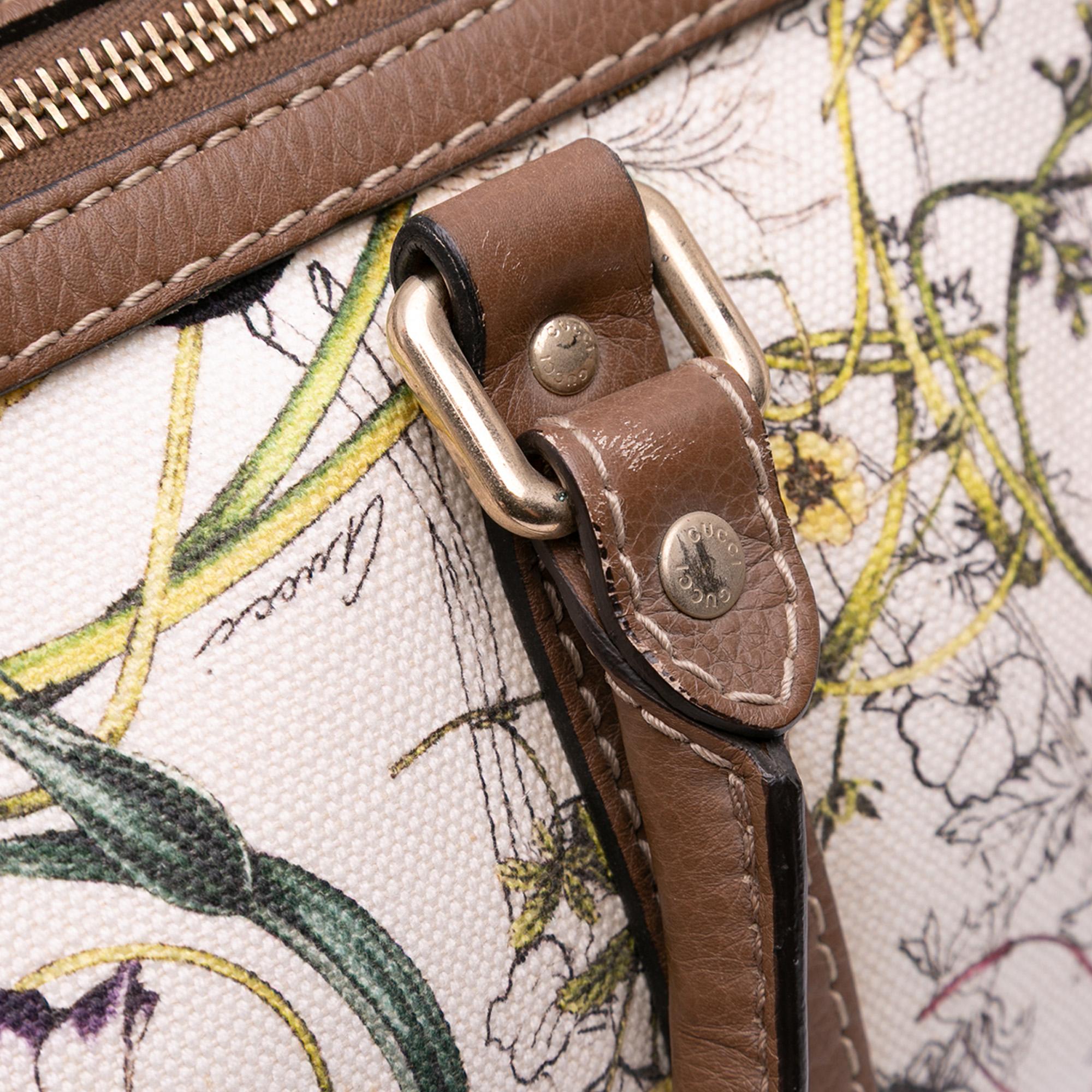 Gucci Flora Canvas Joy Boston Bag