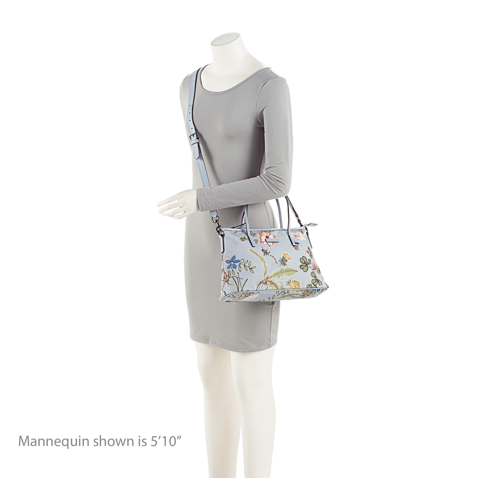 Gucci Flora Canvas Zip Medium Tote (SHF-0uKTTK)