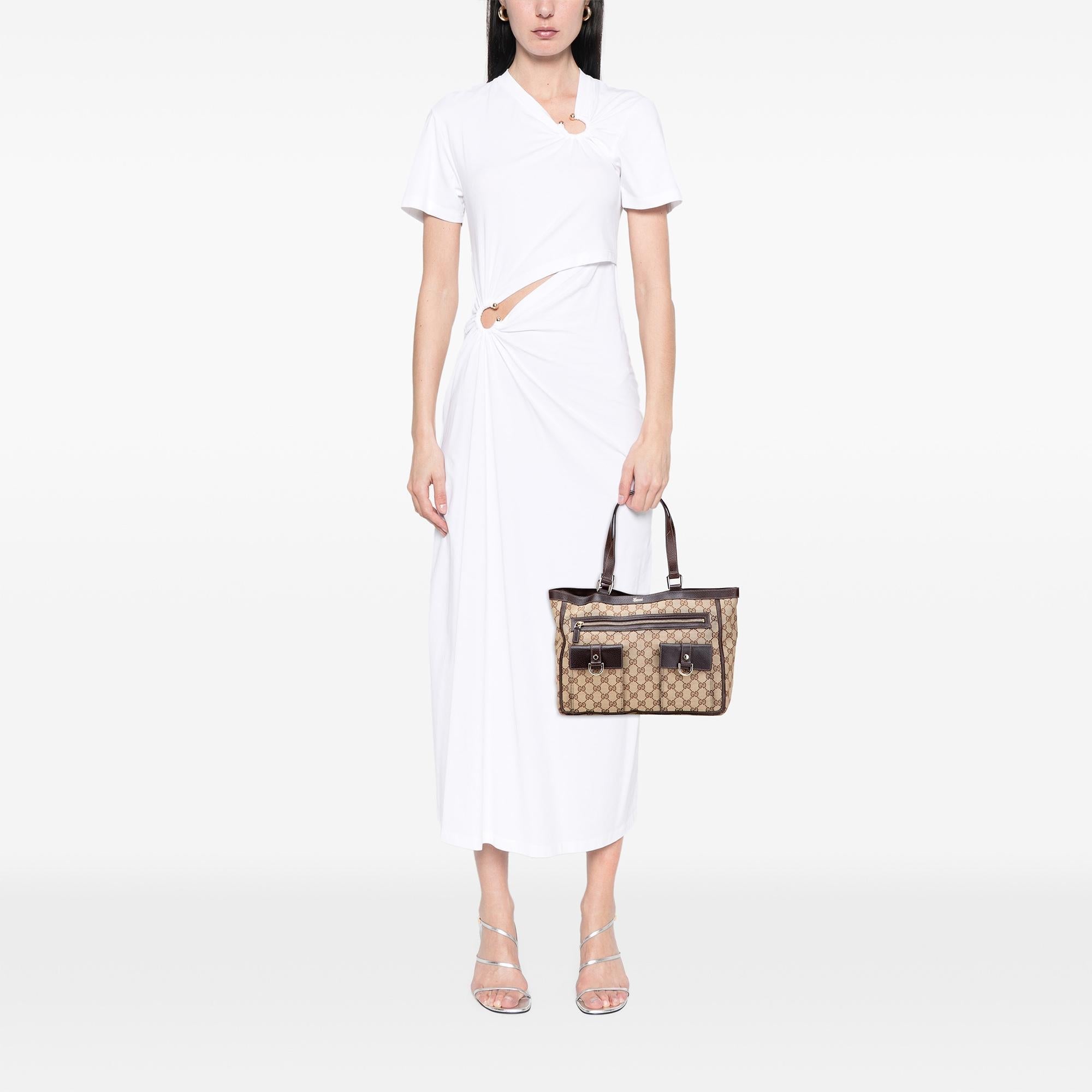 Gucci GG Canvas Abbey D Ring Pocket Tote