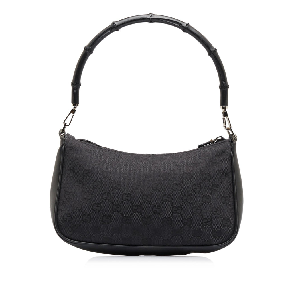 Gucci GG Canvas Bamboo Baguette (SHG-kSjf51)