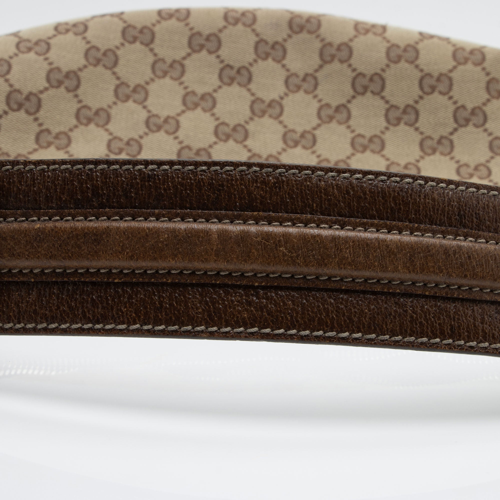 Gucci GG Canvas Bamboo Half Moon Medium Hobo (SHF-6eqEZt)