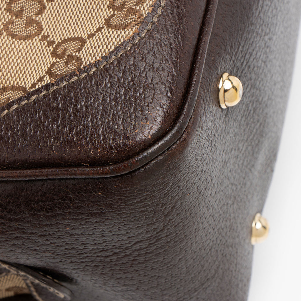 Gucci GG Canvas Bamboo Mini Satchel
