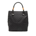 Gucci GG Canvas Bamboo Tote