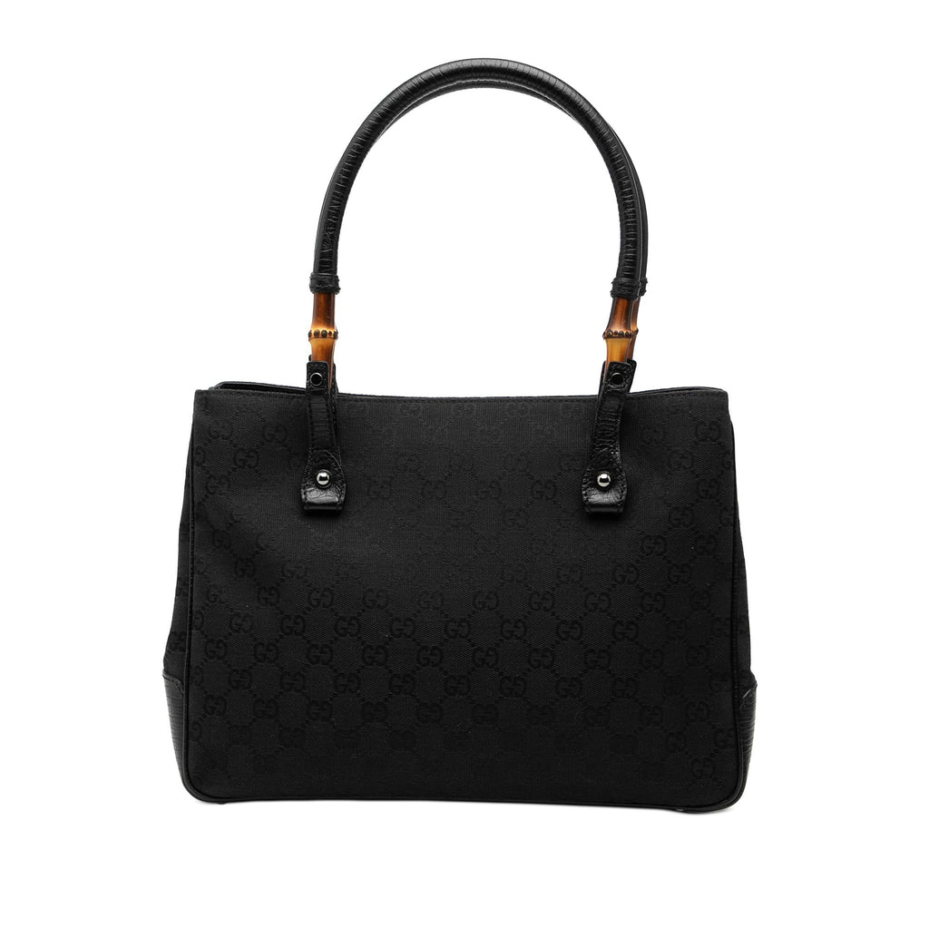 Gucci GG Canvas Bamboo Tote