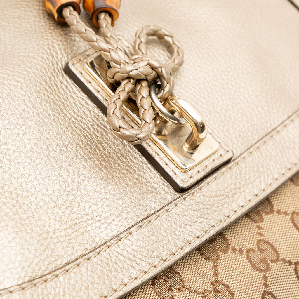 Gucci GG Canvas Bella Flap Satchel