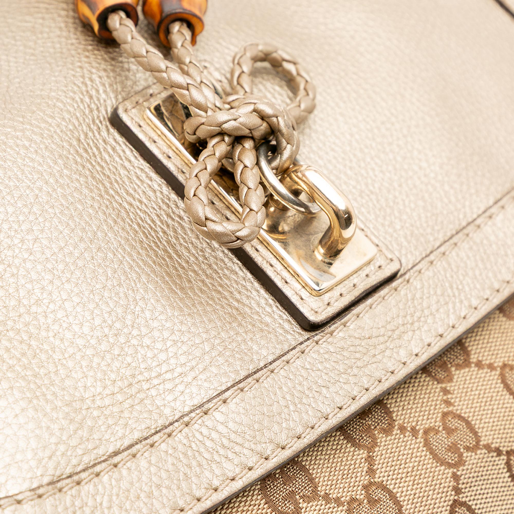 Gucci GG Canvas Bella Flap Satchel