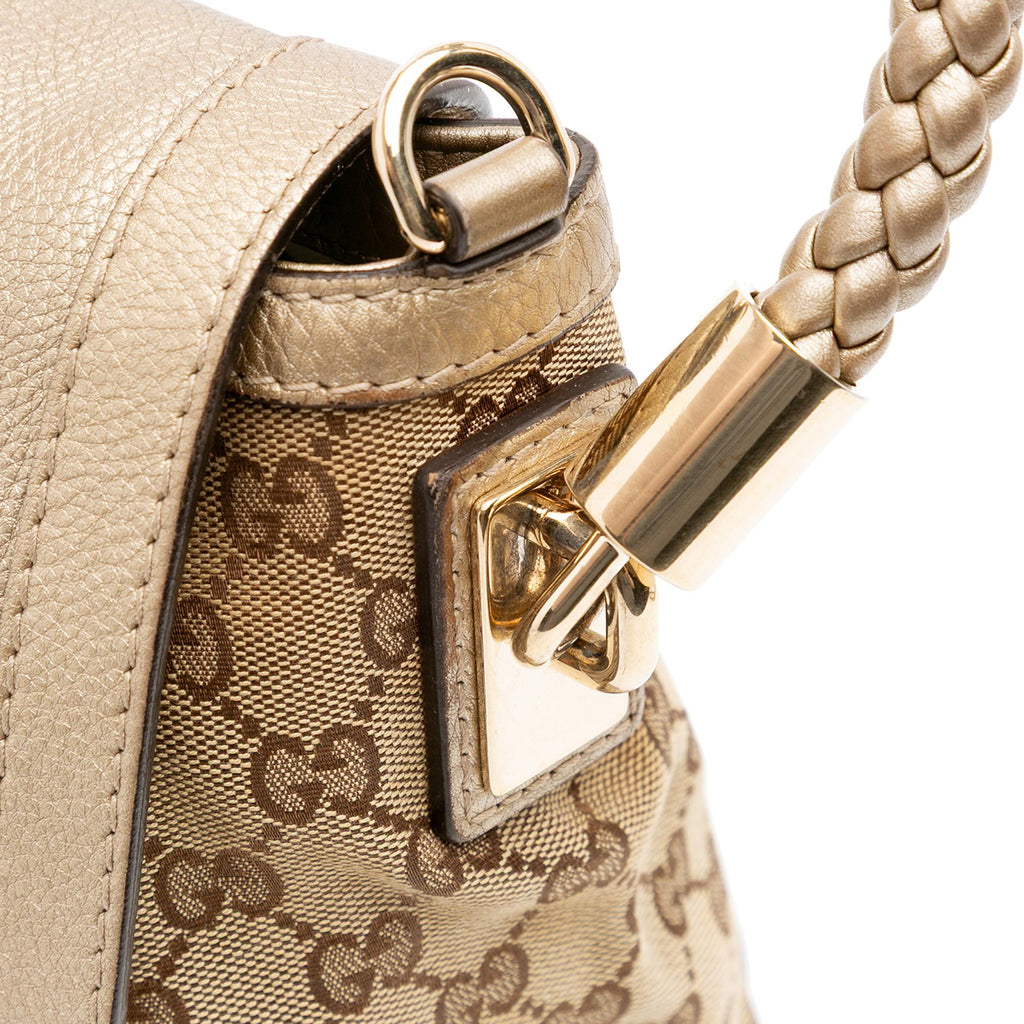 Gucci GG Canvas Bella Flap Satchel