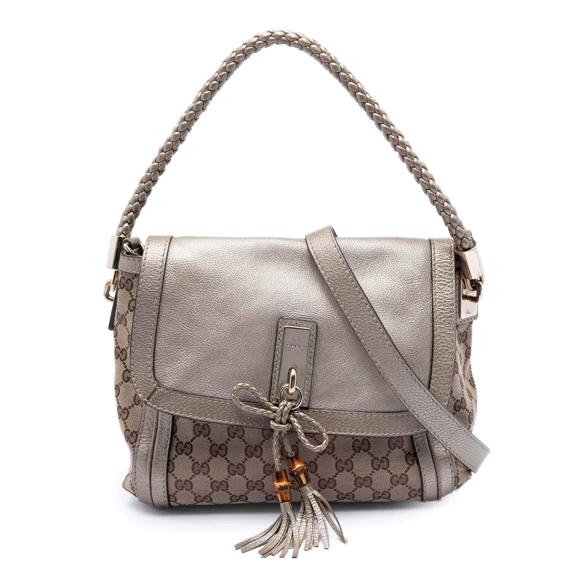 Gucci GG Canvas Bella Flap Satchel