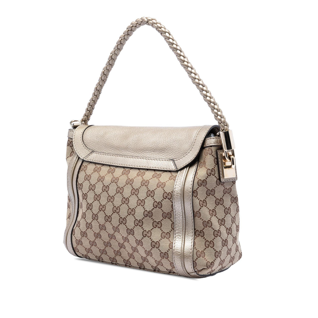 Gucci GG Canvas Bella Flap Satchel
