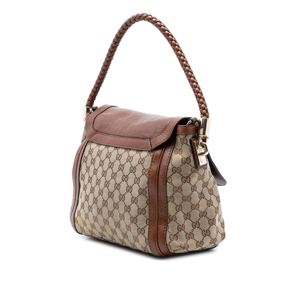 Gucci GG Canvas Bella Flap Satchel