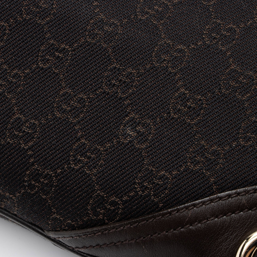 Gucci GG Canvas Britt Medium Hobo (SHF-nj2RBV)