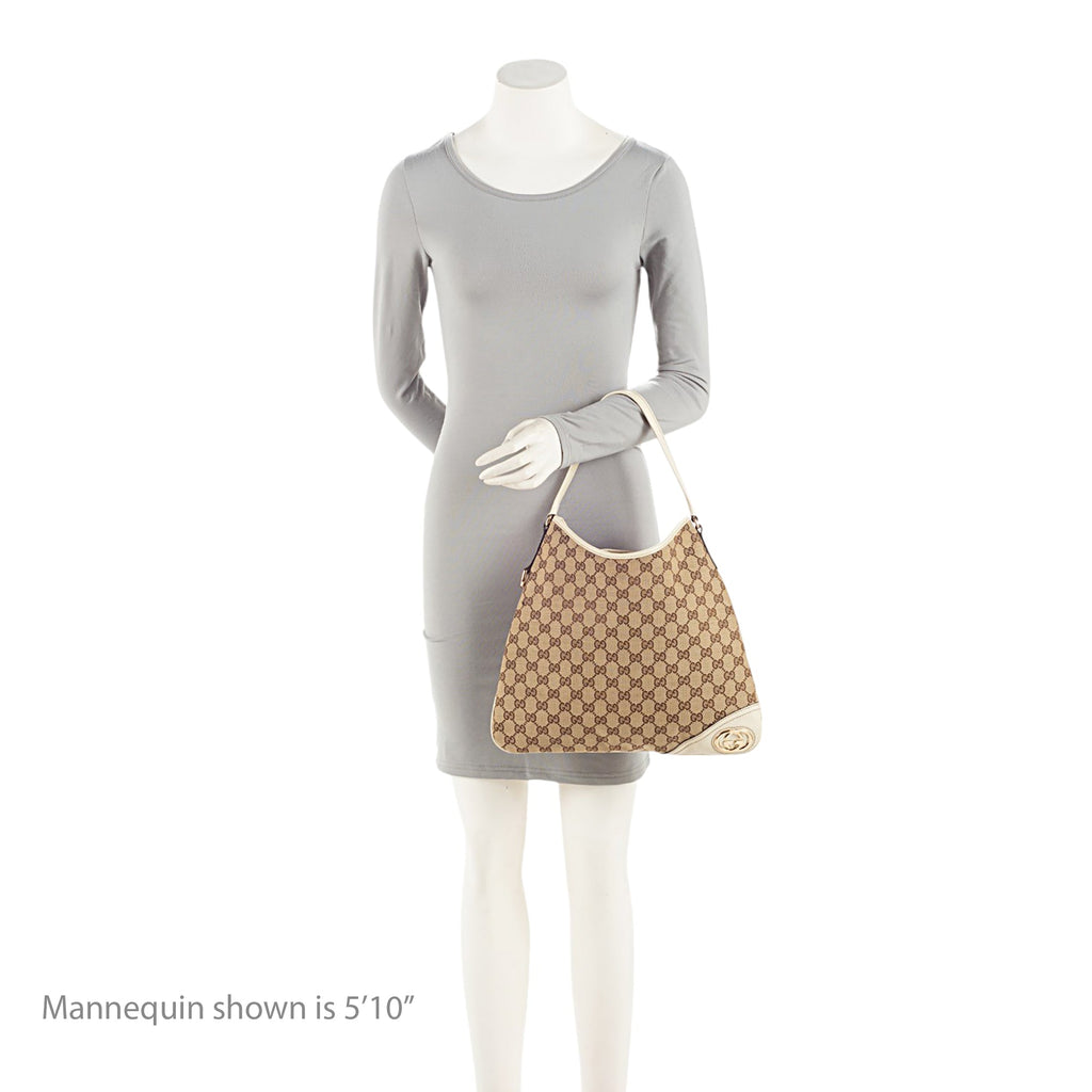 Gucci GG Canvas Britt Medium Hobo