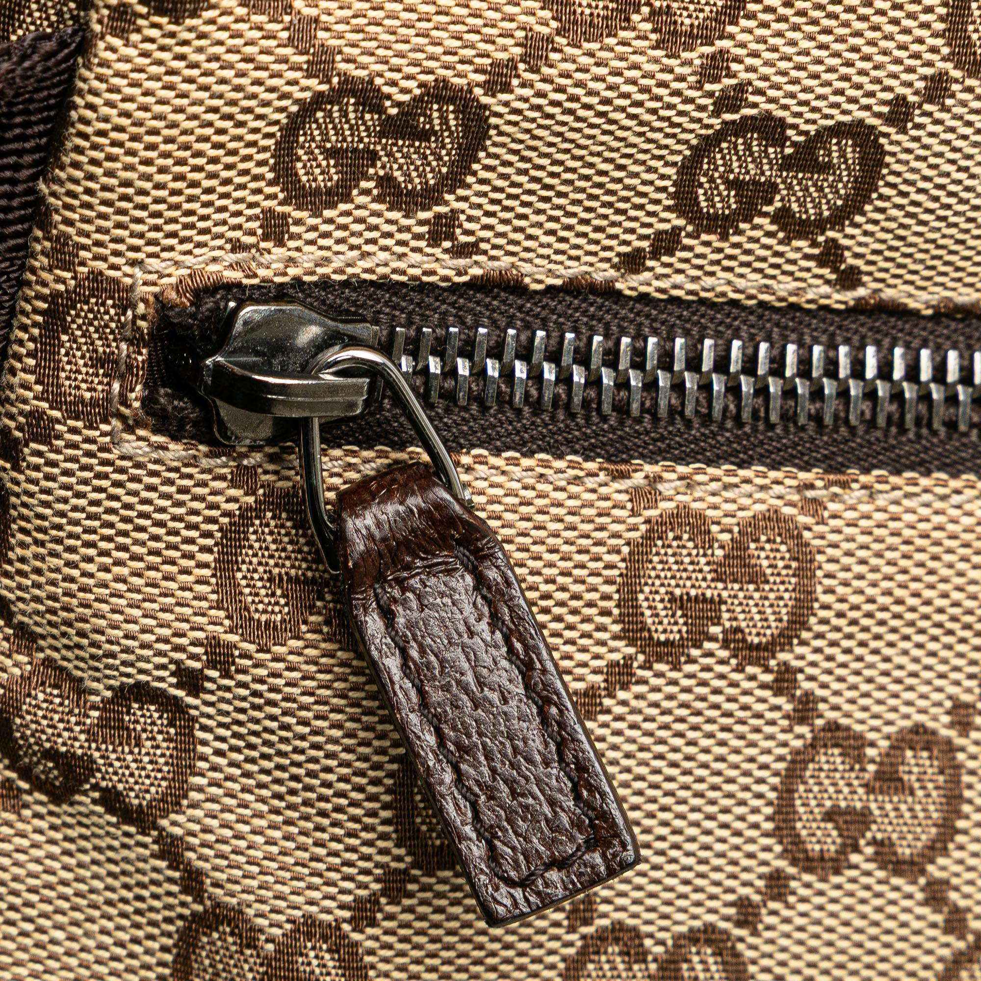 Gucci GG Canvas Double Pocket Belt Bag