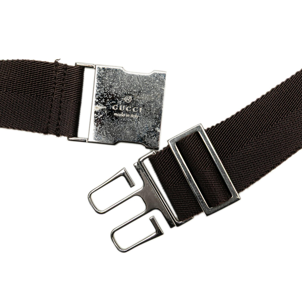 Gucci GG Canvas Double Pocket Belt Bag